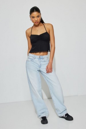 Blue Women Garage Baggy Jeans | A-5904613