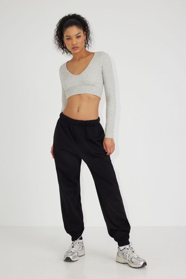 Black Women Garage Easy Joggers | A-0583724