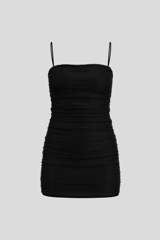 Black Women Garage Gigi Mesh Mini Dress | A-5819063