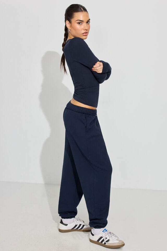 Blue Women Garage Ultrafleece Boyfriend Sweatpants | A-0492351