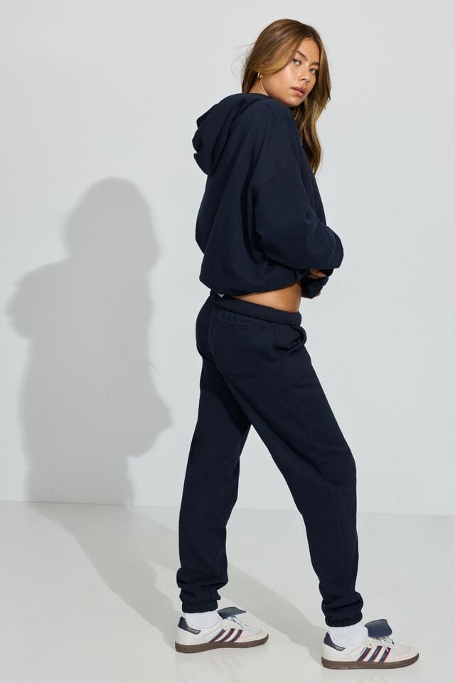 Blue Women Garage Ultrafleece Slim Joggers | A-3267458