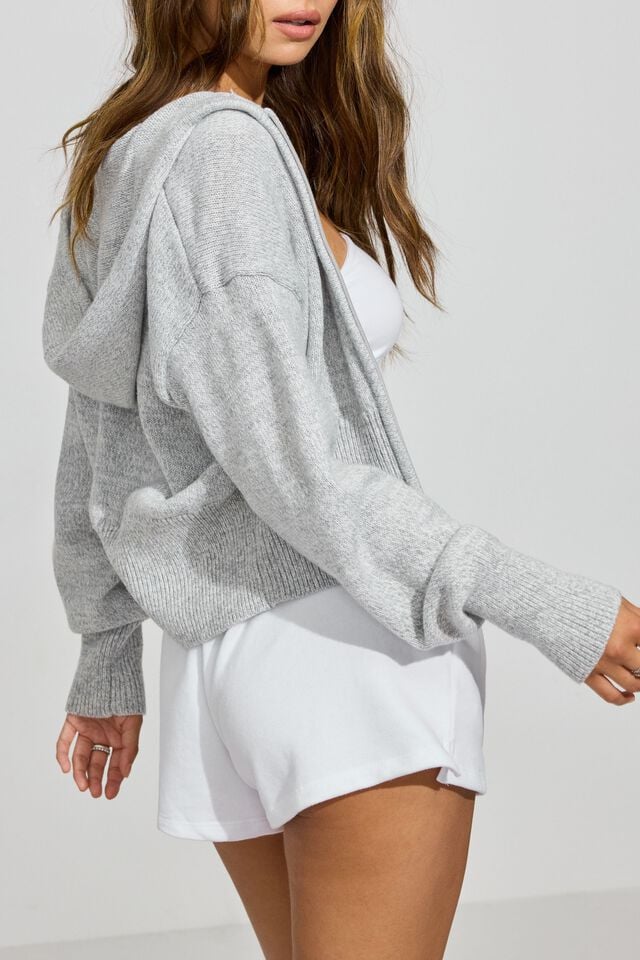 Grey Women Garage Super Soft Boxy Hoodie | A-4092175