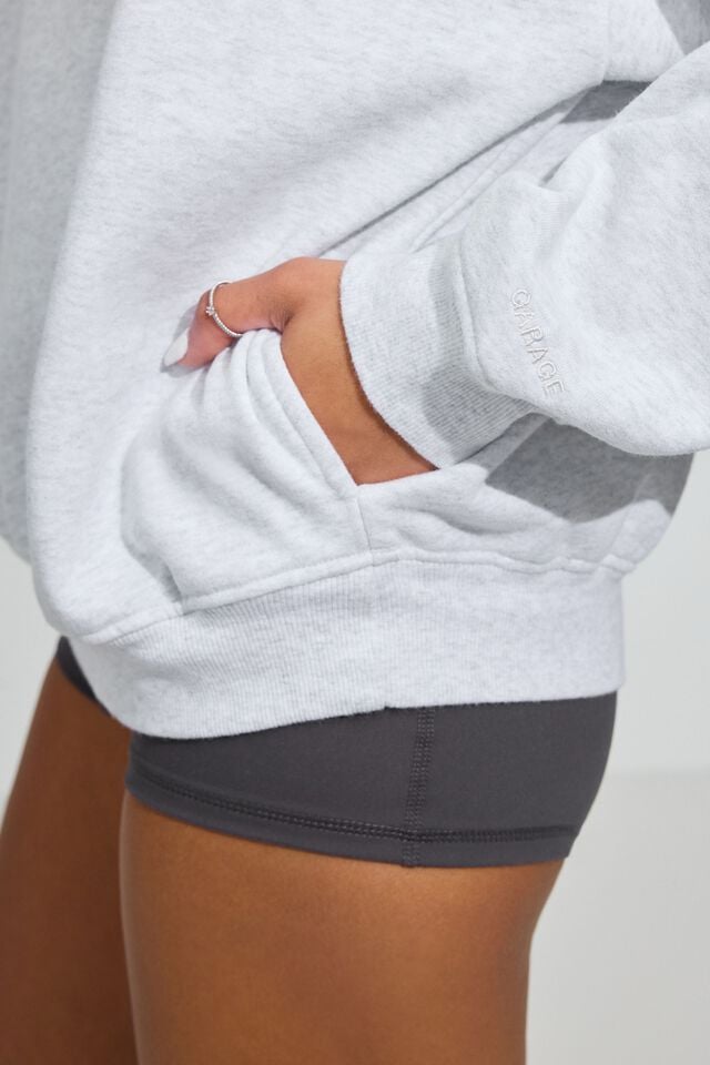 Grey Women Garage Ultrafleece Hoodie | A-3697451