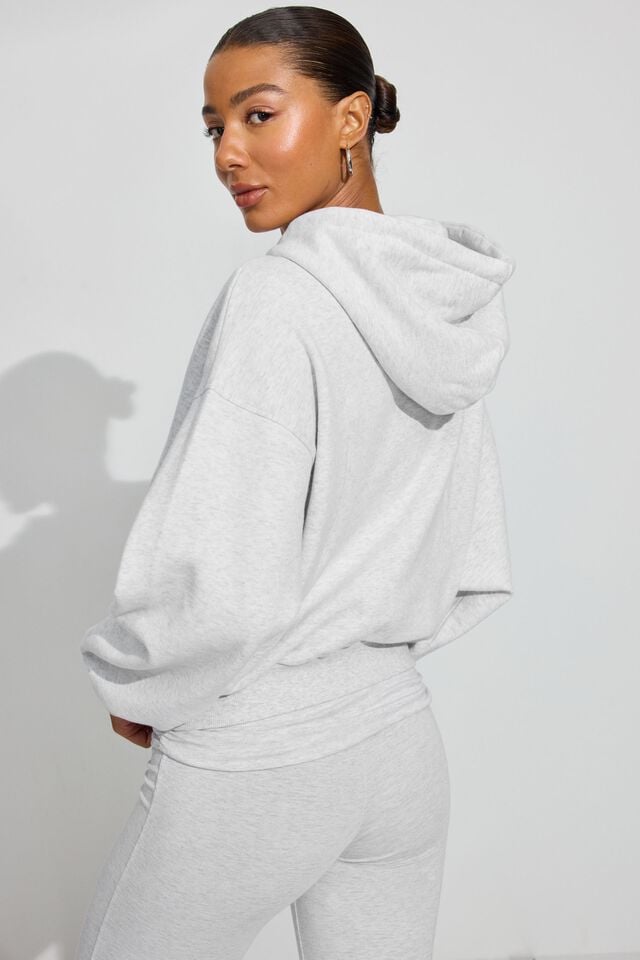 Grey Women Garage Ultrafleece Seamed Hoodie | A-2936854