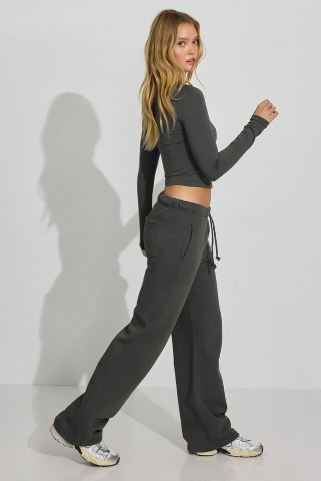 Grey Women Garage Ultrafleece Straight Leg Sweatpants | A-4259137