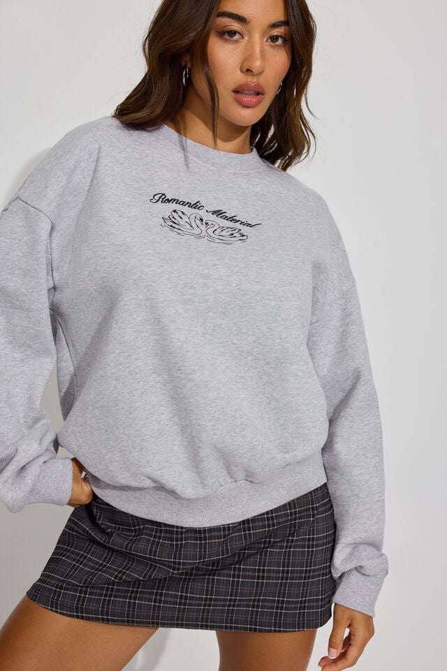 Grey Women Garage Ultrafleece Sweatshirts | A-3761498