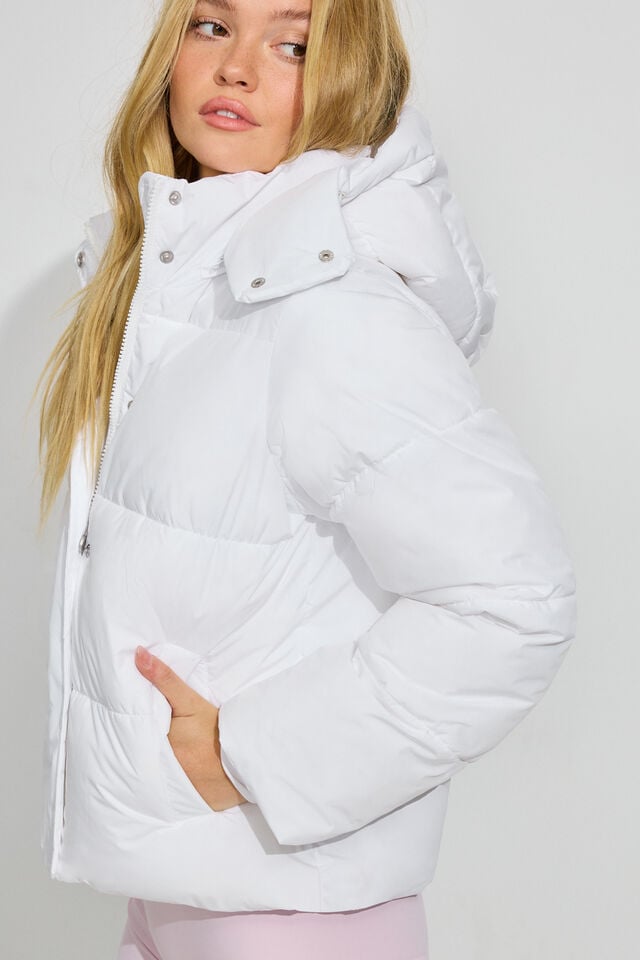 White Women Garage Perfect Down Jackets | A-6587021