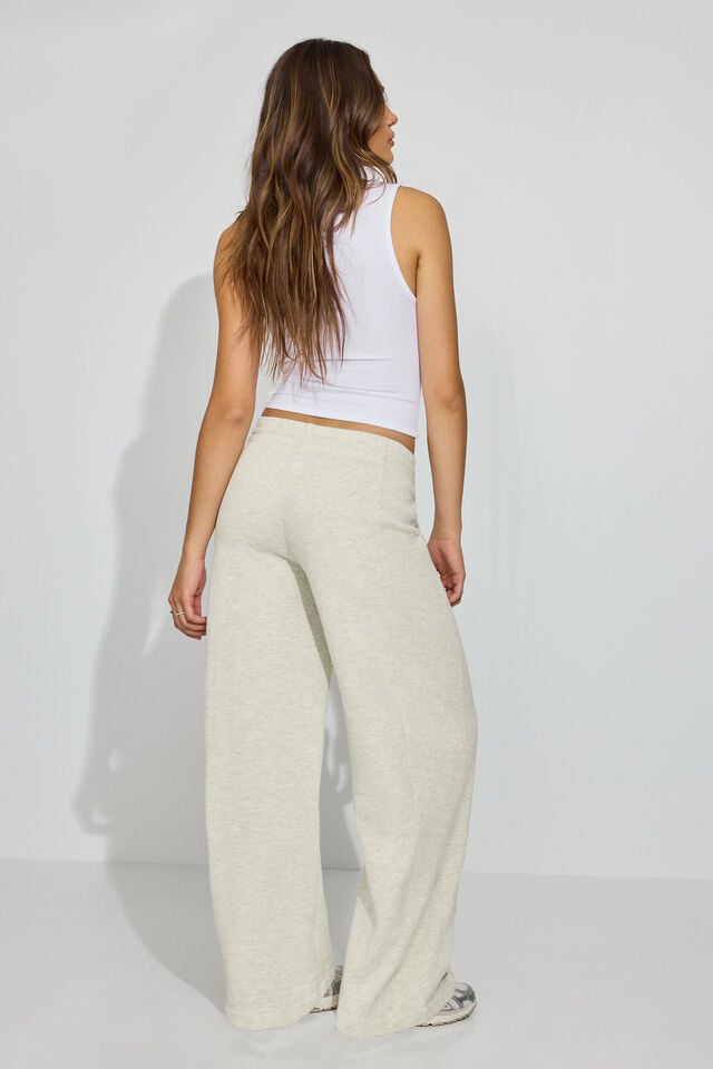 White Women Garage Ultrafleece Barrel Leg Sweatpants | A-5216798